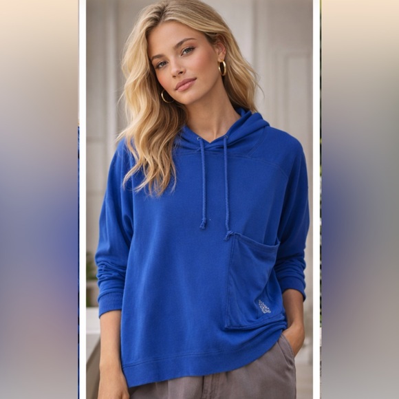 Free People Tops - Free People Hot Shot Hooded Layer Sweatshirt